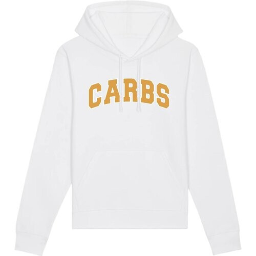 Oat Milk Club dames vegan Hoodie Carbs Wit