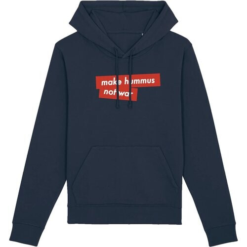 Oat Milk Club dames vegan Make Hummus Not War - Hoodie Navy