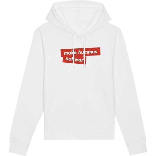 Oat Milk Club dames vegan Make Hummus Not War - Hoodie Wit