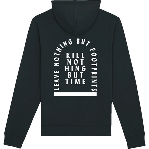 Oat Milk Club mannen vegan Hoodie Kill Nothing But Time Zwart