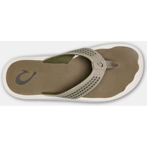 Olukai Ulele Slipper Zandbruin/Wit