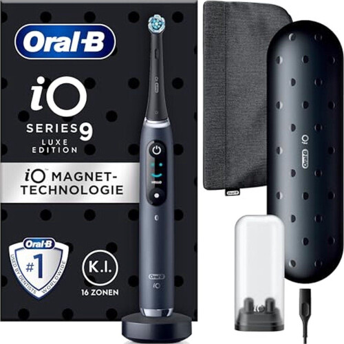 Oral-B iO Series 9 - Elektrische Tandenborstel - 7 Poetsprogramma's - Zwart