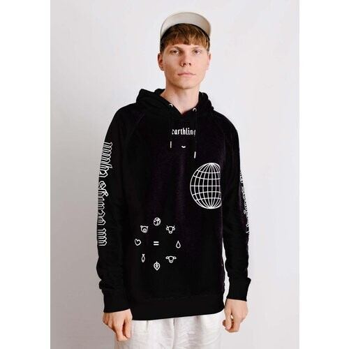 Plant Faced Clothing dames vegan Hoodie Earthling Zwart