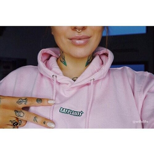 Plant Faced Clothing mannen vegan Eat Plants Hoodie