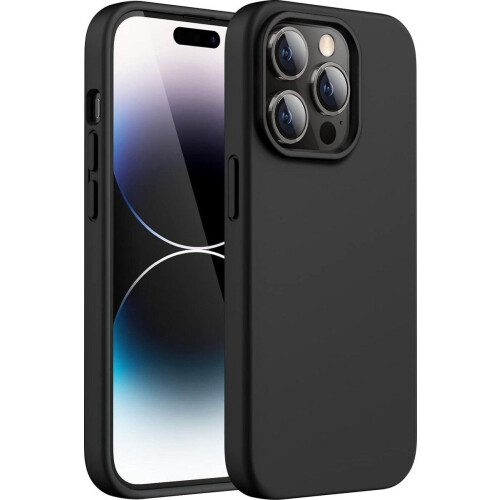 Podec iPhone 14 Pro - Telefoonhoesje - Krasbestendig - Zwart