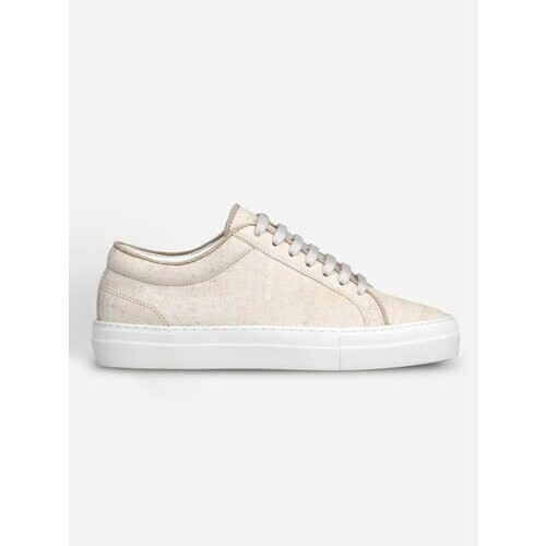 QURC mannen vegan Sneakers Marble White Essential Crème