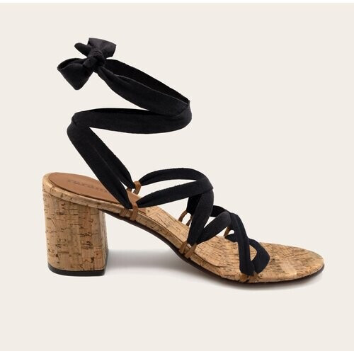Rarámuri dames vegan Sandalen Camila Kurk Zwart