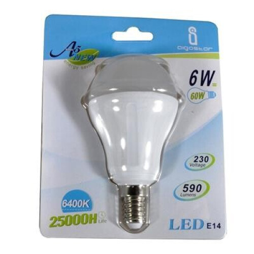 Refurbished 6W E14 LED lamp, 480lm, 6400K