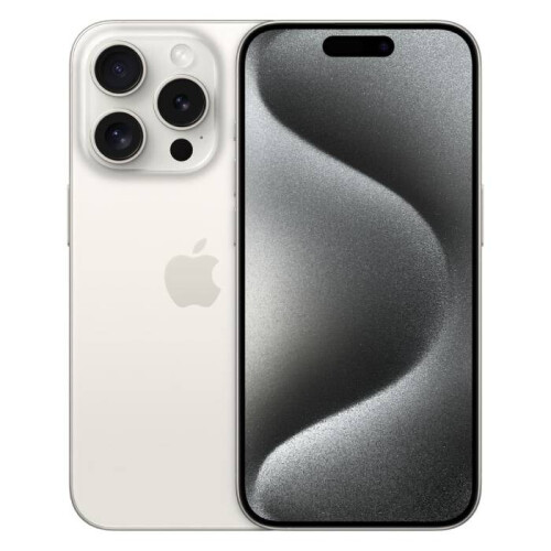 Refurbished Apple iPhone 15 Pro - 128GB - Wit titanium - 2 jaar Garantie