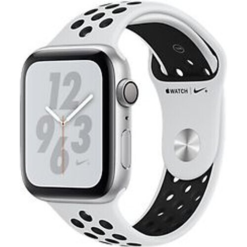 Refurbished Apple Watch Nike+ Series 4 44 mm aluminium zilver met Nike sportarmbandje [wifi] platinumzwart