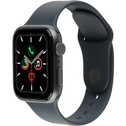 Refurbished Apple Watch SE 40 mm kast van spacegrijs aluminium met zwart sportbandje [wifi]