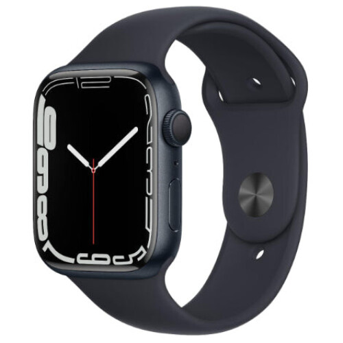 Refurbished Apple Watch Series 7 45mm Zwart Gebruikt