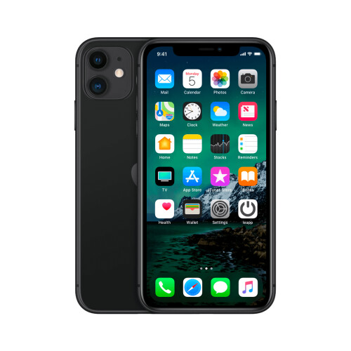 Refurbished iPhone 11 128 GB Zwart Als nieuw