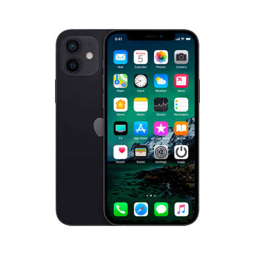 Refurbished iPhone 12 64 GB Zwart Als nieuw