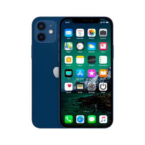 Refurbished iPhone 12 Mini 64 GB Donkerblauw Licht gebruikt