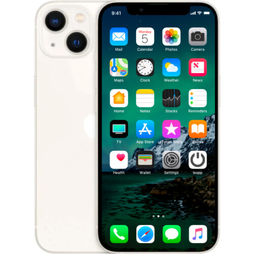 Refurbished iPhone 13 256 GB Wit Licht gebruikt
