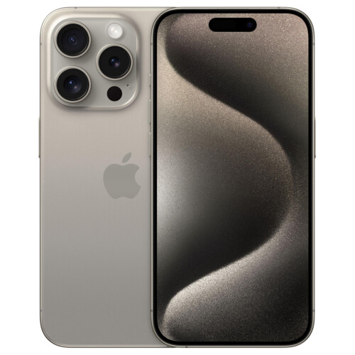 Refurbished iPhone 15 Pro 128 GB Titanium Zilver Licht gebruikt