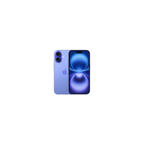 Refurbished iPhone 16 128 GB Blauw Als nieuw + Nieuwe batterij