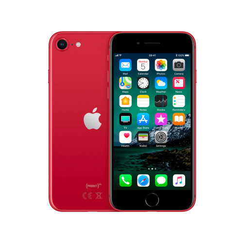 Refurbished iPhone SE 2020 64 GB Rood Licht gebruikt