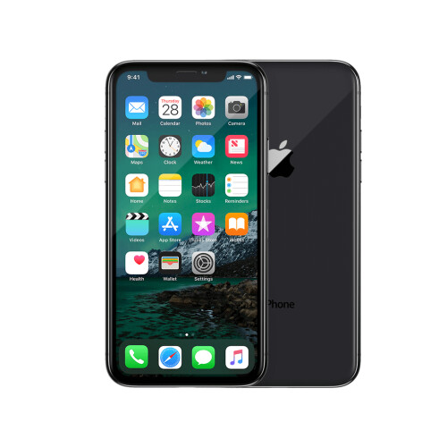 Refurbished iPhone X 64 GB Space Gray Licht gebruikt