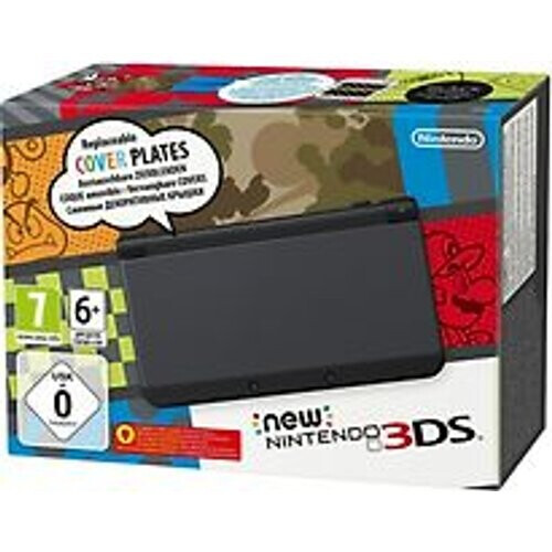 Refurbished New Nintendo 3DS [incl. 4GB geheugenkaart, verwisselbare covers] zwart