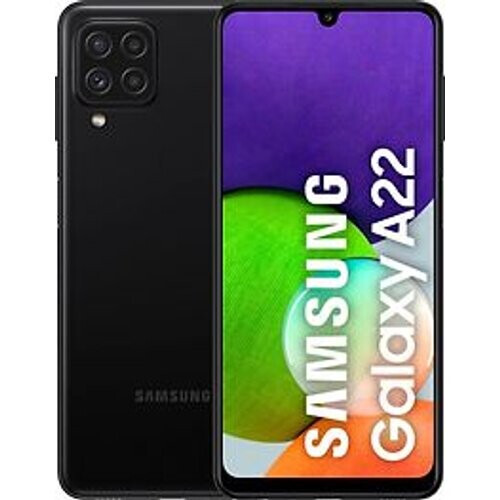 Refurbished Samsung Galaxy A22 Dual SIM 128GB zwart