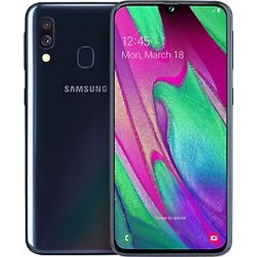 Refurbished Samsung Galaxy A40 Dual SIM 64GB zwart
