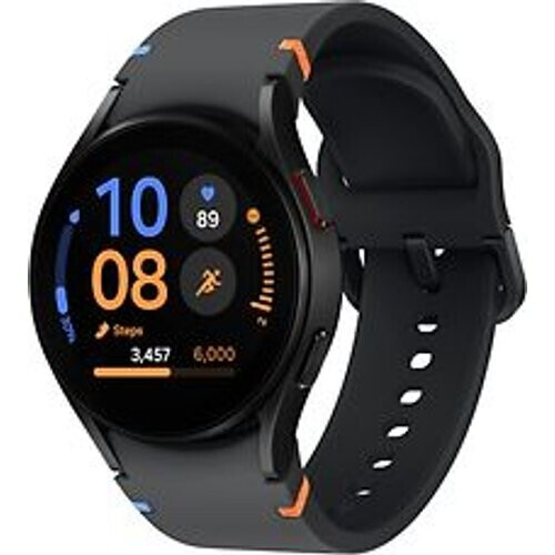 Refurbished Samsung Galaxy Watch FE 40mm aluminium kast zwart op siliconen bandje zwart [wifi]