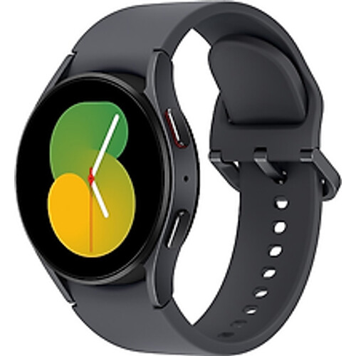 Refurbished Samsung Galaxy Watch5 40 mm horlogekast van Black Aluminium op Graphite Sport Band S/M [Wi-Fi]