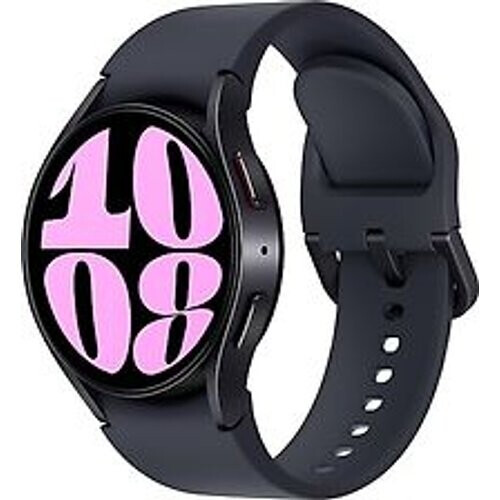Refurbished Samsung Galaxy Watch6 40 mm aluminium kast graphite op sportbandje S/M graphite [wifi + 4G]