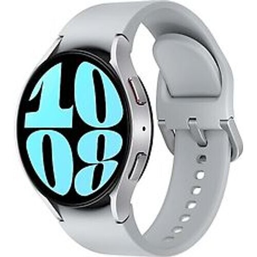 Refurbished Samsung Galaxy Watch6 44 mm aluminium kast silver op sportbandje S/M silver [wifi + 4G]