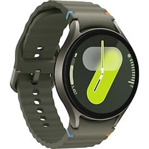 Refurbished Samsung Galaxy Watch7 44 mm aluminium kast groen op sportbandje M/L groen [wifi + 4G]