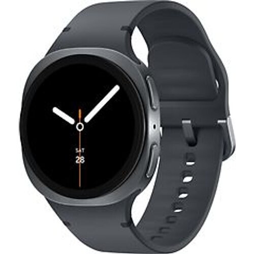 Refurbished Samsung Galaxy Watch8 40 mm aluminium kast graphite op Sport Band S/M graphite [Wi-Fi]