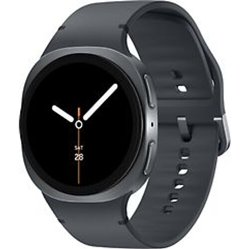 Refurbished Samsung Galaxy Watch8 44 mm aluminium kast graphite op Sport Band M/L graphite [Wi-Fi]