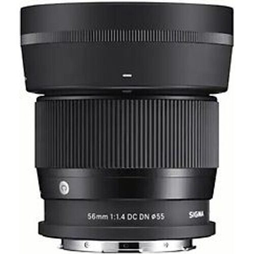 Refurbished Sigma C 56 mm F1.4 DC DN 55 mm filter (geschikt voor Canon EF-M) zwart