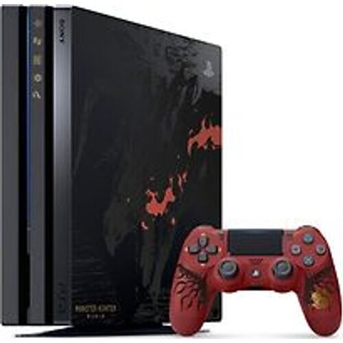 Refurbished Sony PlayStation 4 pro (1 TB) [Monster Hunter: World Edition incl. draadloze controller, zonder spel] zwart