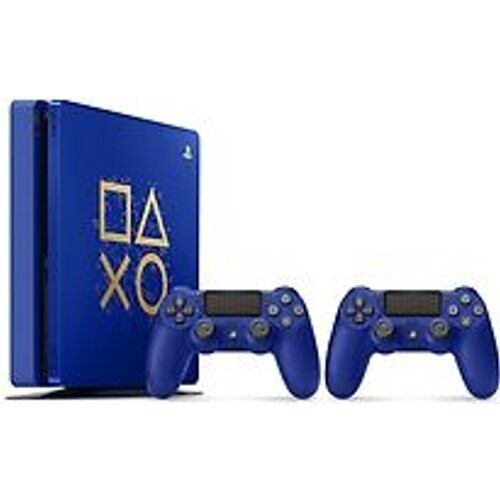 Refurbished Sony PlayStation 4 slim 500 GB [Days of Play Limeted Edition incl. 2 Wireless Controller] blauw