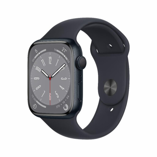 Refurbished Apple Watch Series 8 GPS 45 mm Aluminium Zwart Gebruikt