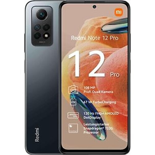 Refurbished Xiaomi Redmi Note 12 Pro Dual SIM 256GB graphite grey