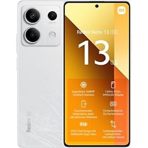 Refurbished Xiaomi Redmi Note 13 5G Dual SIM 128GB arctic white