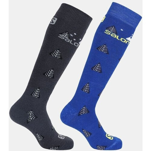Salomon Team 2-Pack Sok Junior Blauw/Zwart
