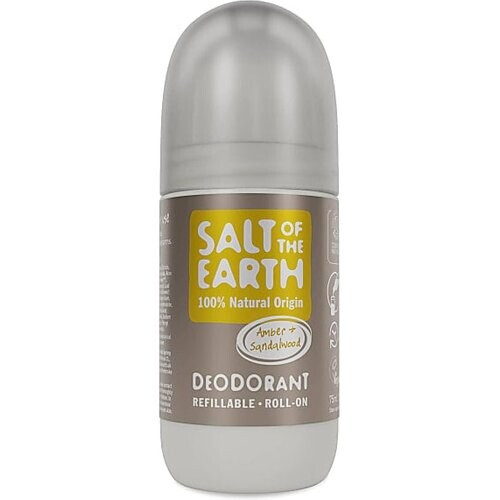 Salt of the Earth Hervulbare Roll-on Deodorant - Amber & Sandelhout