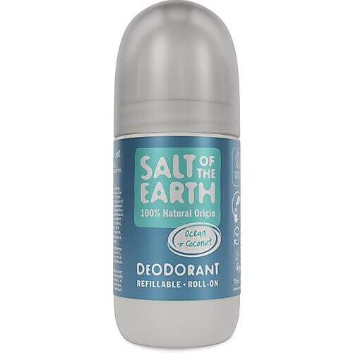 Salt of the Earth Hervulbare Roll-on Deodorant - Oceaan & Kokosnoot