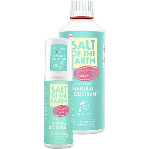 Salt of the Earth Meloen & Komkommer Deodorant spray + Refill