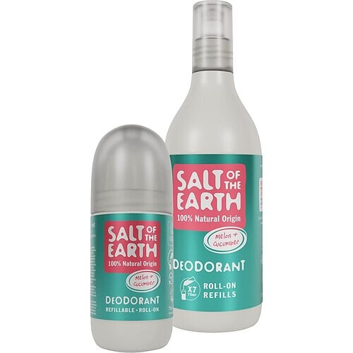 Salt of the Earth Meloen & Komkommer Roll on Deodorant + Refill