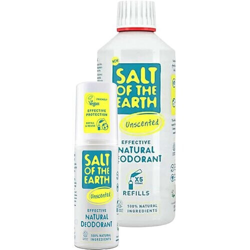 Salt of the Earth Parfumvrij Deodorant spray + Refill