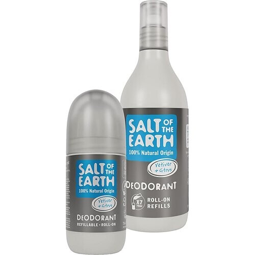 Salt of the Earth Vetiver & Citrus Roll on Deodorant + Refill