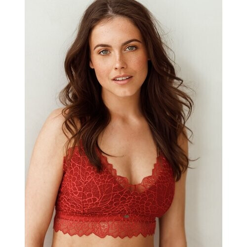 Savara Intimates dames vegan Bh Willow Rood