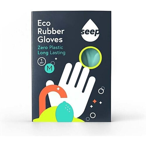 Seep Composteerbare Fair Trade, FSC Rubber Handschoenen Medium