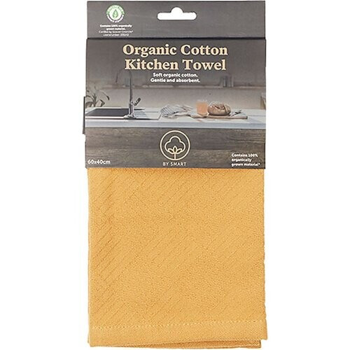 Smart Keukenhanddoek Biokatoen - Mosterd